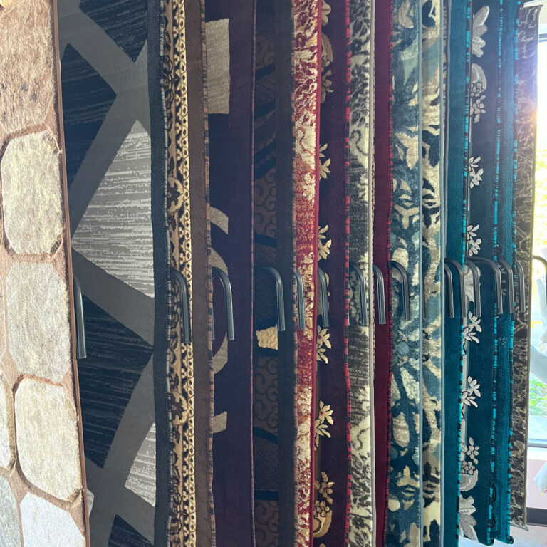 Rugs of various patterns.